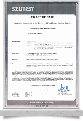 Elaxfill Registration<br>
Certificate_CE