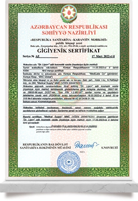 Dr.Lipo Registration<br>
Certificate_Azerbaijan